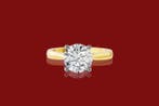 Bague - 14 carats Or jaune - 3.03ct. tw. Diamant (Cultivé en, Nieuw