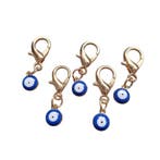 5 gelukshangers - evil eye - boze oog - blauw - liefde -..., Handtassen en Accessoires, Bedels, Ophalen of Verzenden, Nieuw