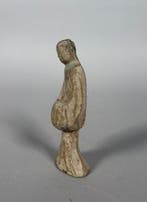 Oud-Chinees, Han-dynastie Terracotta Danseres Mingqi - 14 cm, Collections, Minéraux & Fossiles