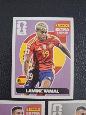 2026 Panini World Cup Stickers Lamine Yamal, Cristiano, Nieuw