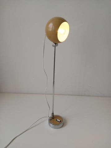 Lamp - Metaal, Chroom - Eyeball - Space Age