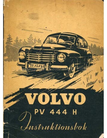 1955 VOLVO PV 444 H INSTRUCTIEBOEKJE ZWEEDS, Autos : Divers, Modes d'emploi & Notices d'utilisation