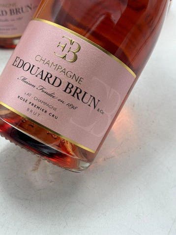 Edouard Brun, Rosé Premier Cru - Champagne - 6 Bouteilles, Collections, Vins