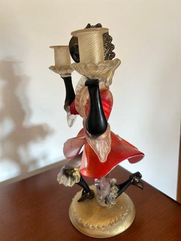 Murano - Kandelaar - Muranoglas - Kandelaar uit het midden, Antiek en Kunst