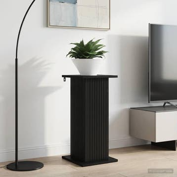 vidaXL Plantenstand Zwart 30,5 x 30 x 60,5 cm Bewerkt hout, Verzenden
