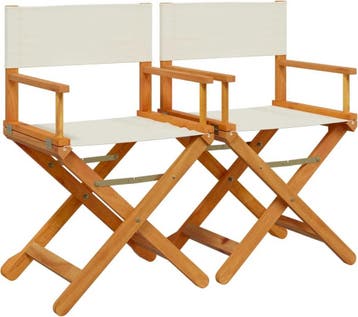 Set van 2 regisseursstoelen - inklapbaar - hout - stof -, Verzenden, Nieuw