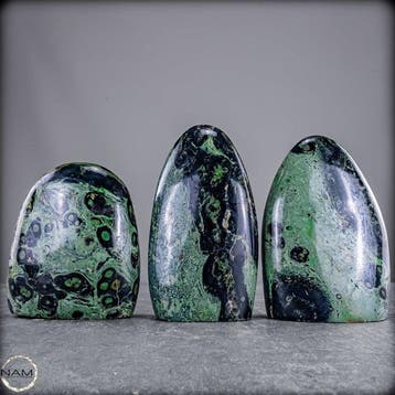 Kambaba Jaspis Trio – Fascinerende natuurkunst in