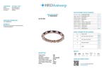Eeuwigheidsring - 14 karaat Roségoud - 0.68ct. tw. Saffier -