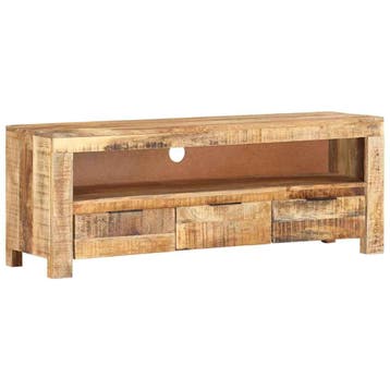 vidaXL Tv-meubel 110x30x40 cm ruw mangohout, Verzenden