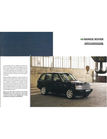 2003 RANGE ROVER WESTMINSTER BROCHURE FRANS, Nieuw