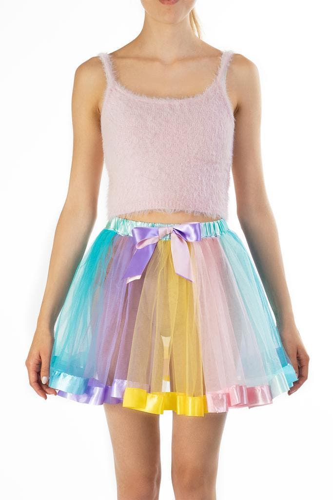 KIMU® Tutu Pastel Regenboog Petticoat M L Tule Rokje Rok Doo, Kleding | Dames, Carnavalskleding en Feestkleding, Nieuw, Ophalen of Verzenden