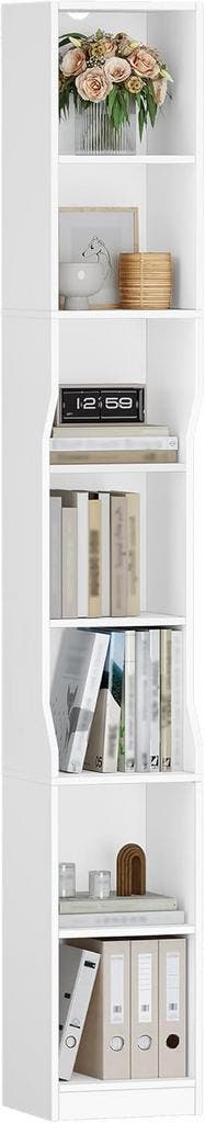 HEXCELEN Boekenkast, 7 niveaus, verticale boekenkast, smalle, Huis en Inrichting, Kasten | Boekenkasten, Verzenden, Nieuw