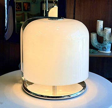 Harvey Guzzini - Luigi Massoni - Tafellamp - Chroom, Plastic, Antiquités & Art