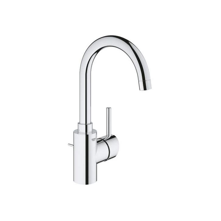 GROHE Concetto Wastafelkraan Met Waste Met Hoge Uitloop, Doe-het-zelf en Bouw, Sanitair, Kraan, Nieuw, Chroom, Ophalen of Verzenden