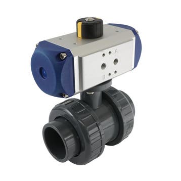 32mm 2-Weg PVC Pneumatische Kogelkraan Dubbelwerkend - VDL, Verzenden