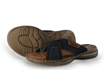 Rieker Slippers in maat 40 Grijs, Kleding | Heren, Slippers, Overige kleuren, Verzenden, Zo goed als nieuw