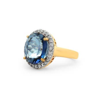 Zonder minimumprijs - Ring Zilver - 4.54ct. tw. Quartz -, Nieuw