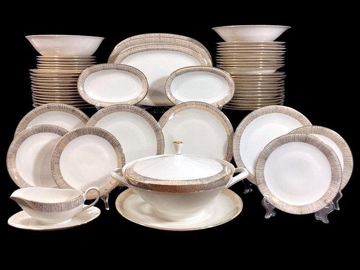 Oscar Schaller Bavaria - Tafelservies (60) - Porselein, Antiquités & Art, Antiquités | Meubles | Tables