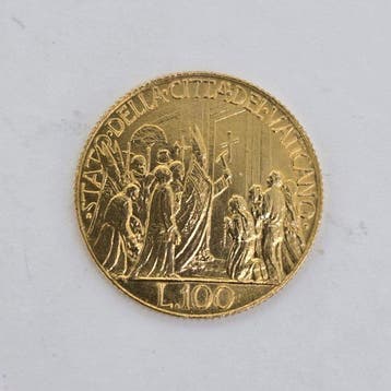 Vaticaan. Pio XII (1939-1958). 100 Lire 1950