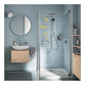 GROHE Vitalio Comfort 250 douchesysteem zonder kraan, chroom, Maison & Meubles, Ophalen of Verzenden
