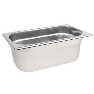 GN-Bak | RVS | 1/4 GN | Hoogte 100mm | 265x162x100(h)mm, Verzenden, Nieuw in verpakking