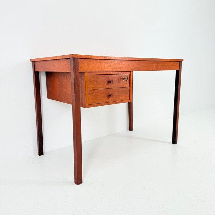 Domino Møbler - Bureau - Teck, Antiquités & Art, Antiquités | Meubles | Chaises & Canapés
