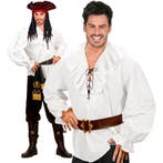 Witte Blouse Heren Piraten/Renaissance, Verzenden, Nieuw