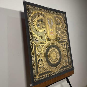 75.7 x 61.5 cm - Refined Painting of Tibetan Tradition -, Antiquités & Art