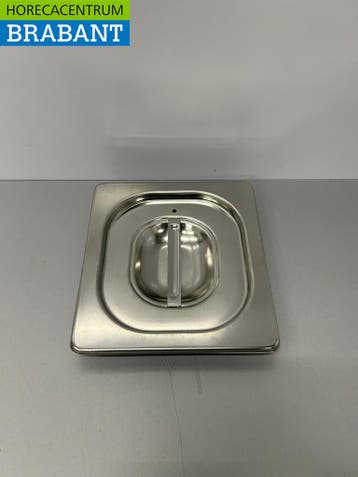 RVS Gastronorm Deksel GN Deksel 1/6 GN Met silicone, Ophalen of Verzenden