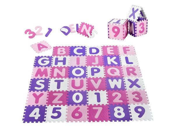 Veiling - Puzzle mat 1cm dik foam Letters 1.89x1.89 mtr, Kinderen en Baby's, Speelgoed | Kinderpuzzels