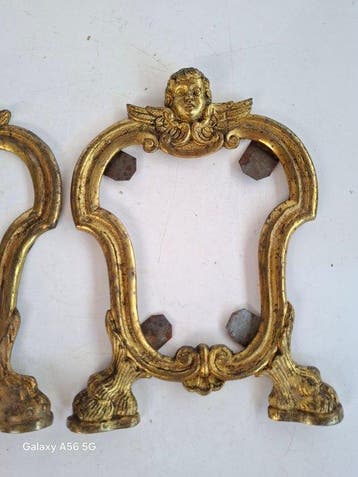 Lijst (2) - Brons - Cartagloria putti alati