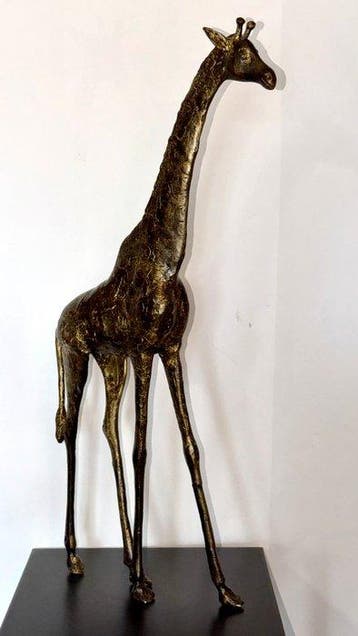 Abdoulaye Derme - Sculpture, Grande Girafe - 64 cm - Bronze