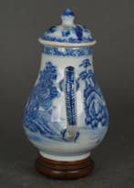 Kangxi (1662-1722) - Kan - Vergrendeld deksel! Visser in een