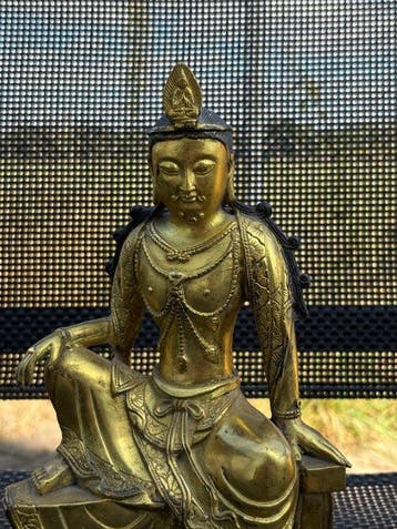 Guanyin (Avalokiteshvara) - Verguld brons - Azië