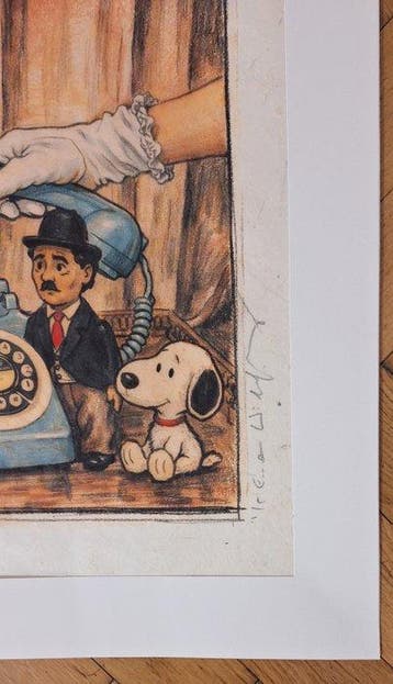 Emma Wildfang - Snoopy with Schuco Nr: 940 Charlie Chaplin -, Antiek en Kunst, Antiek | Speelgoed