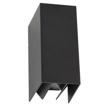 Wandverlichting modern Channel Up en Down Muurlamp Zwart, Tuin en Terras, Verzenden, Nieuw
