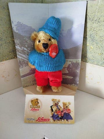 Schuco - Jouet en peluche Schuco Sammlerbären 5 Stück in, Antiek en Kunst
