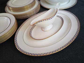 Richard Ginori - Tafelservies (22) - Beenderporselein, 24 kt