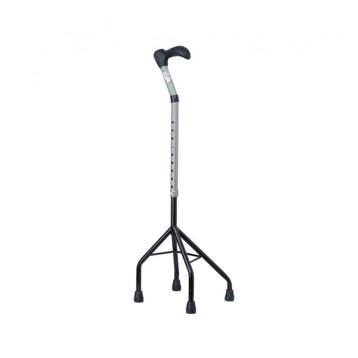 Able2 Vierpoots Wandelstok – Verstelbaar 75-93 cm | Staal |, Verzenden, Nieuw