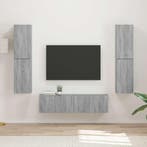 vidaXL Tv-meubelset 6 pcs Grijs Sonoma Bewerkt hout, Huis en Inrichting, Verzenden, Nieuw