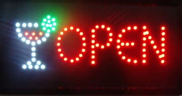 OPEN lamp LED verlichting reclame bord lichtbak #B3, Verzenden