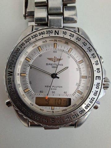 Breitling - New Pluton - A51038 - Heren - 1990-1999, Nieuw