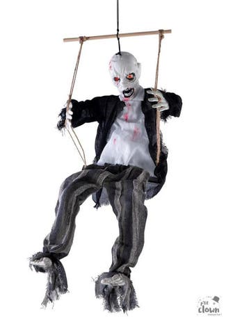 zombie pop op schommel met beweging licht en geluid, Ophalen of Verzenden, Nieuw