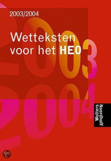 Wetteksten HEO 9789001074357 J.M.K. Burger, Verzenden, Gelezen, J.M.K. Burger