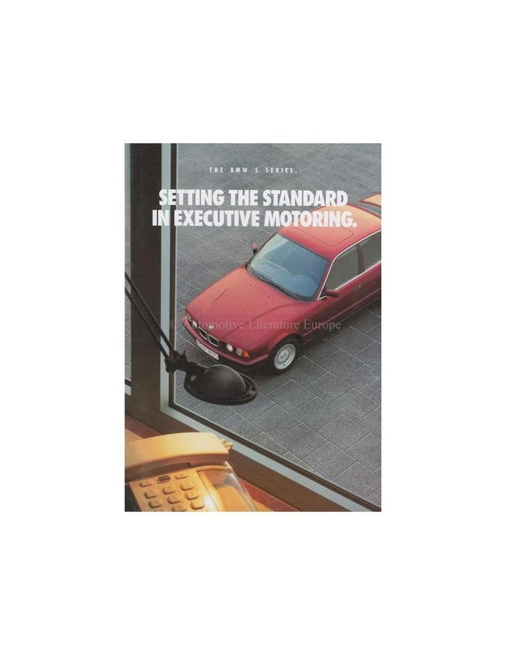 1992 BMW 5 SERIE TOURING & SEDAN BROCHURE ENGELS, Boeken, Auto's | Folders en Tijdschriften, Ophalen of Verzenden