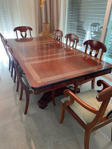 Empire Style - Eettafel - Hout, Goud - Eettafel in