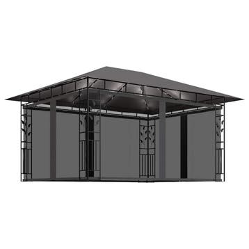 vidaXL Prieel met klamboe LED-lichtslinger 4x3x2,73 m, Verzenden, Nieuw