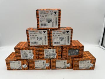 Veiling - Heco schroeven 2000 stuks 5,0x35mm (PZD) RVS