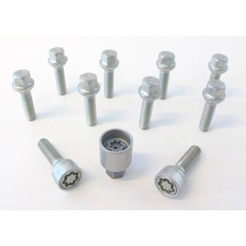 H&R Wielboutenset bolkonisch R12 M12x1.50 - Lengte 35mm - 10, Verzenden