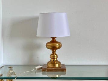 Tafellamp - Marmer - uit de jaren 1950, 40 cm
